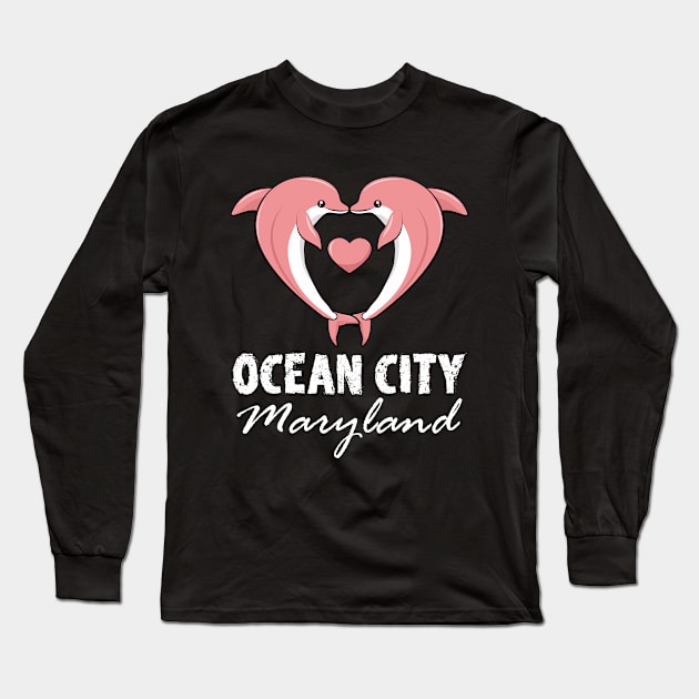 Ocean City Maryland Long Sleeve T-Shirt by mareescatharsis